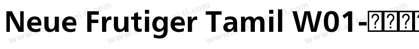 Neue Frutiger Tamil W01字体转换